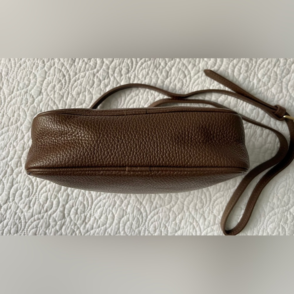 Quince Brown Pebbled Leather Crossbody Bag - Picture 10 of 16